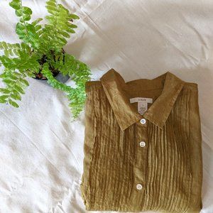 J. Crew Button Down Silk Cotton Blouse - 6